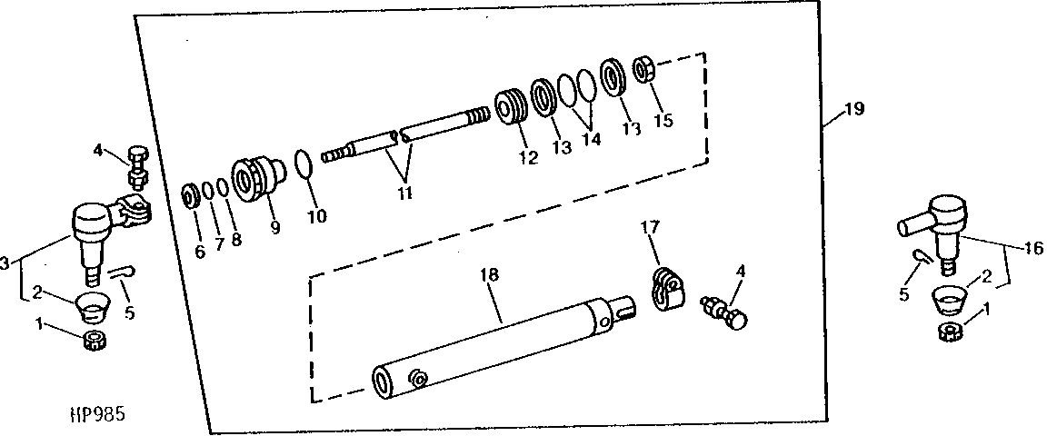 Steering Cylinder, Fixed and Adjustable Rear Axle
