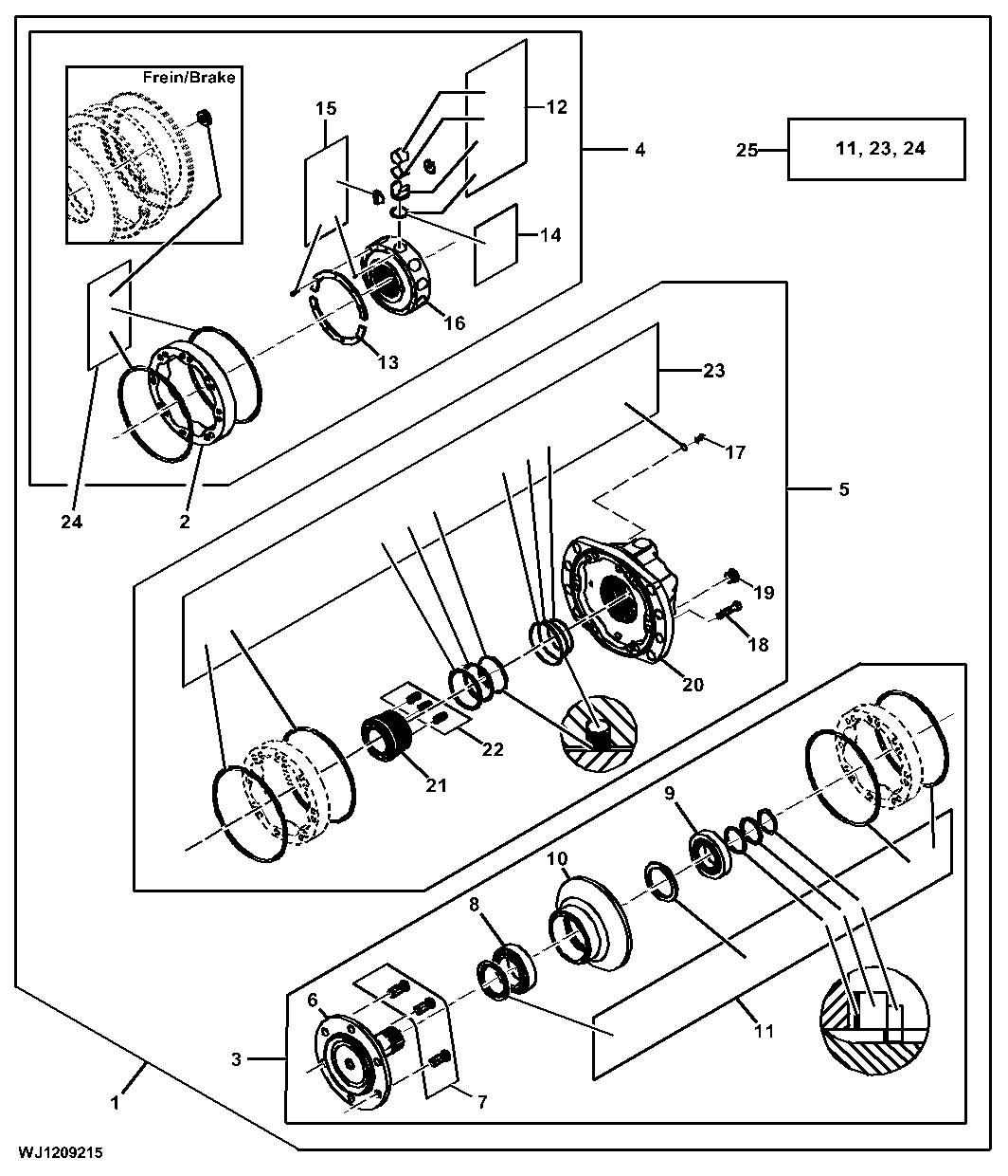 Hydraulic Motor High Flow, Feed Rolls, (Poclain 702 cc)