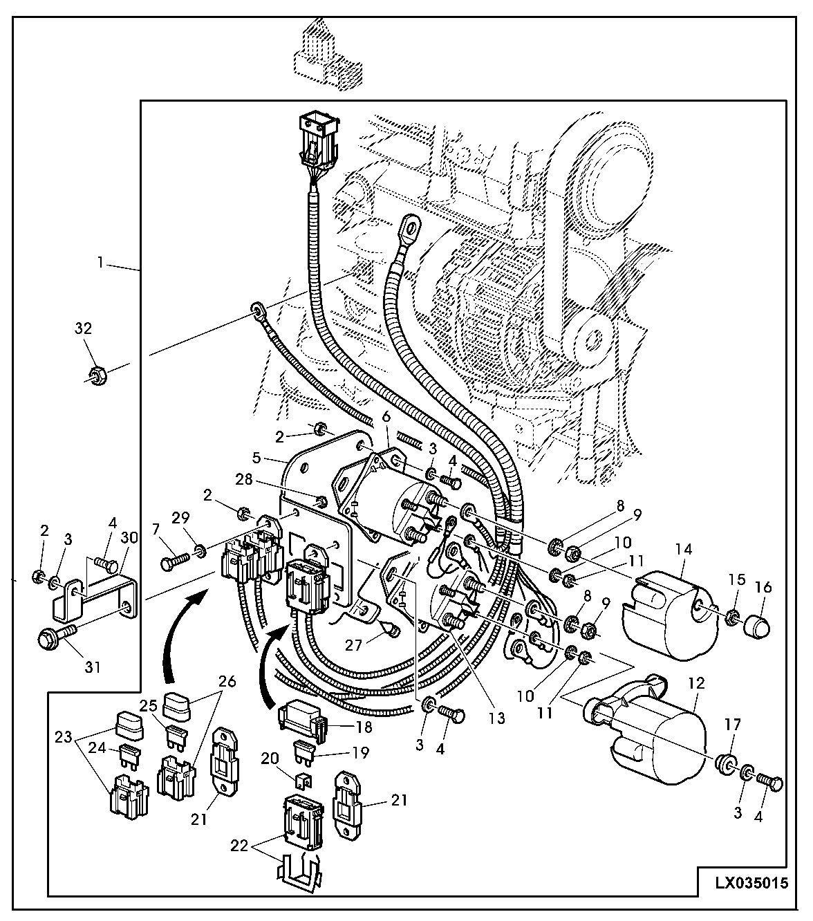 Harness, Starting Aid For Engine With Bosch Vp44 Injection Pump (PQT)