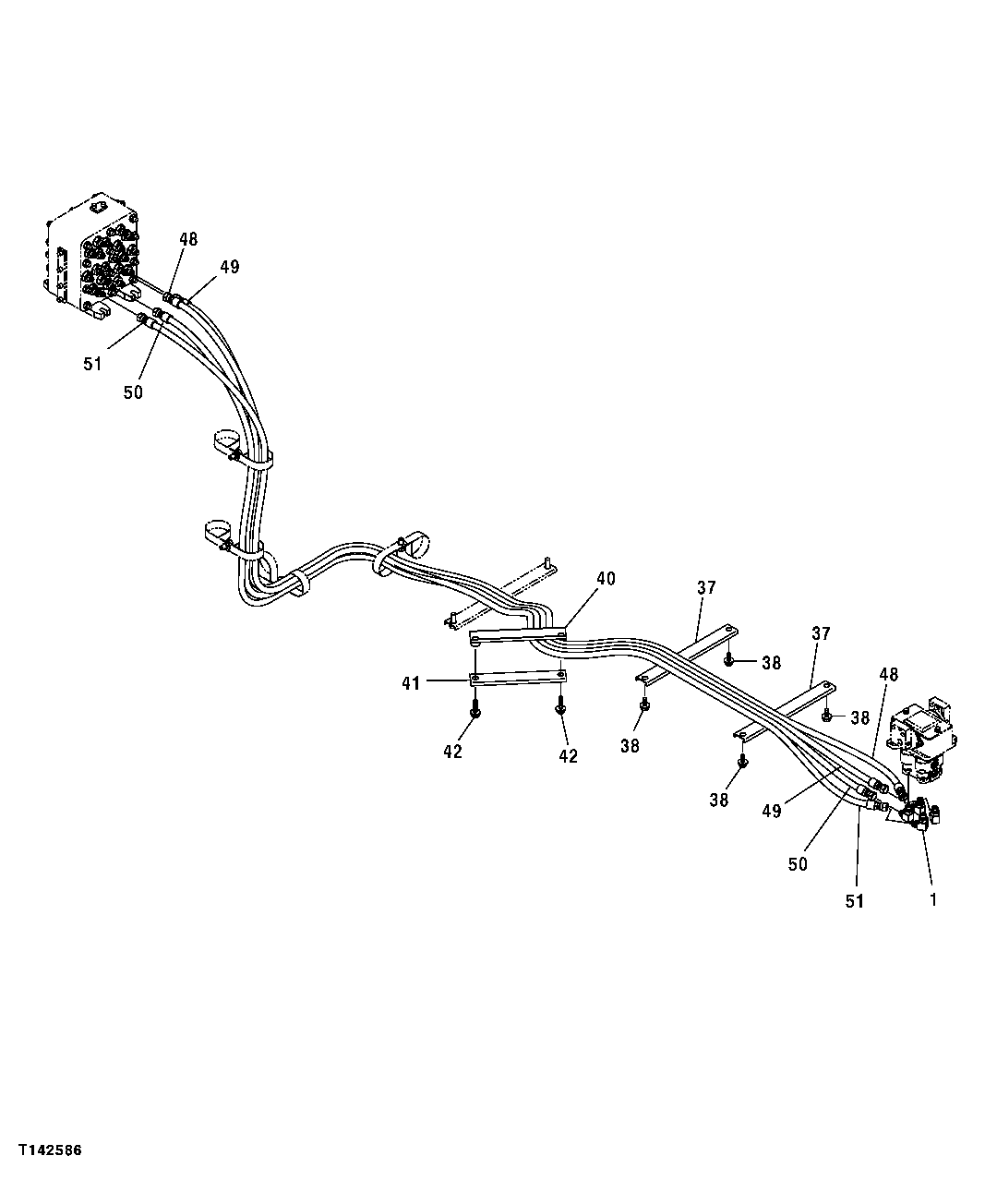 HYDRAULIC HOSES (FROM PILOT SIGNAL MANIFOLD)