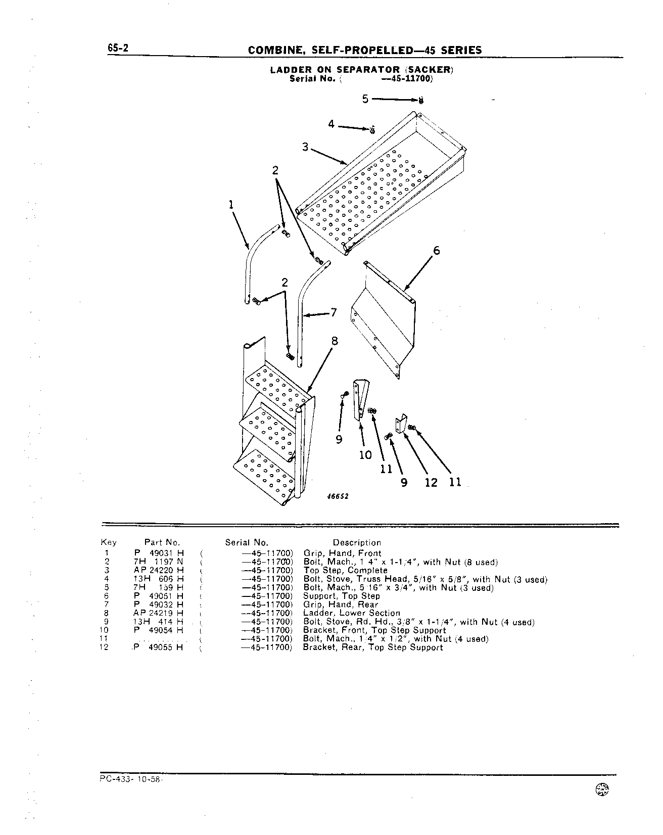 Ladder on Separator (Continued)