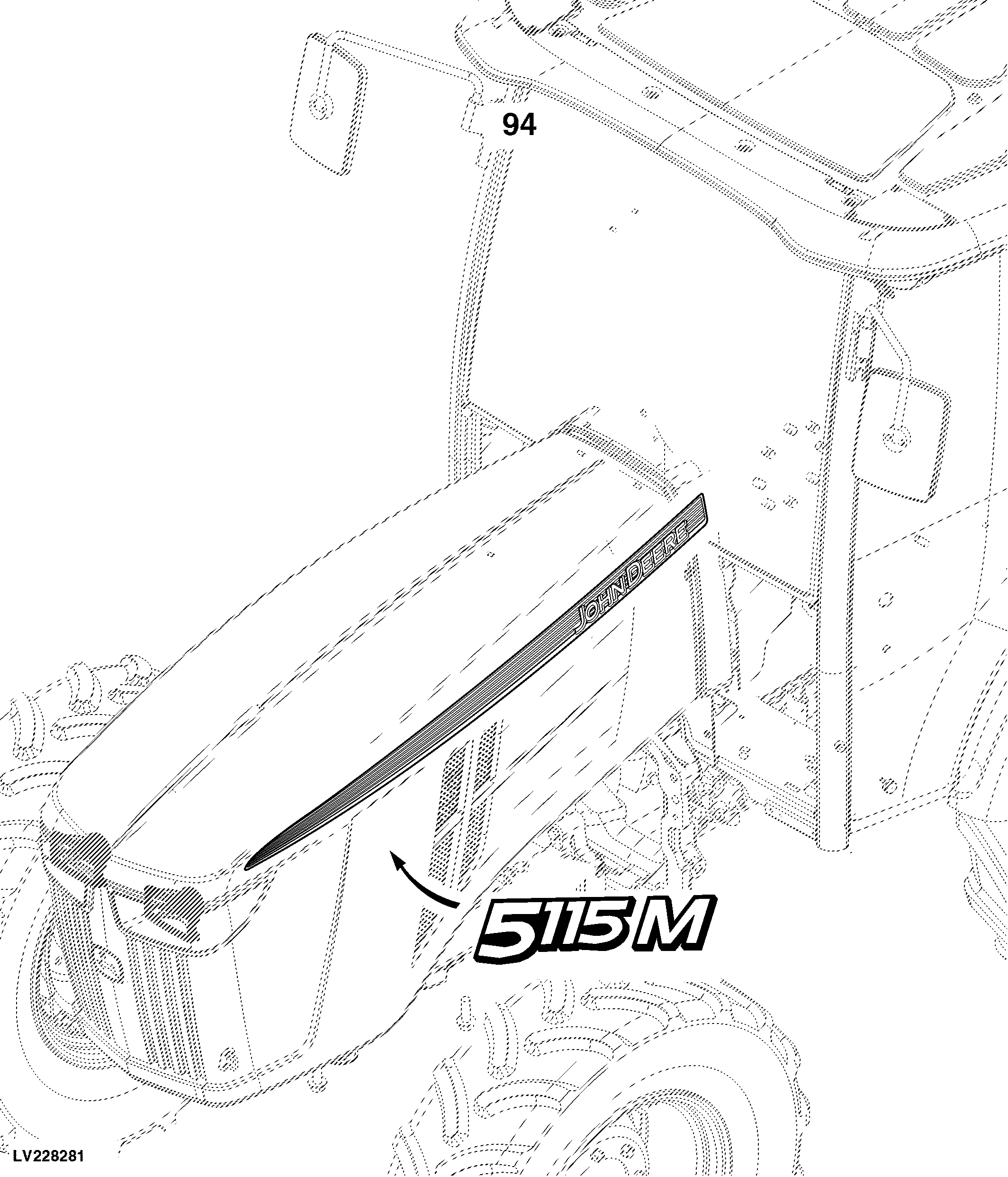 5115M Tractor, OOS (-1LV5115MHJ100001), Cab (-1LV5115MHJ400001)(North America Edition)