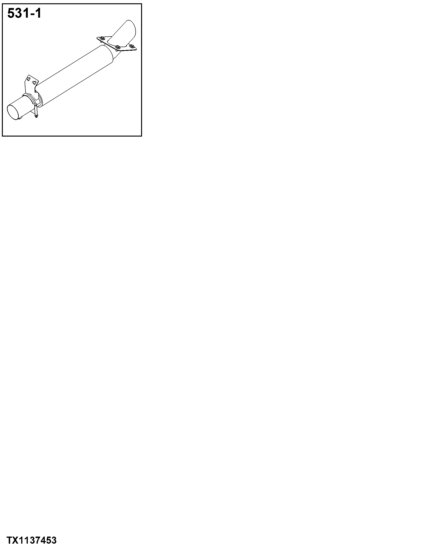 0531 Muffler and Exhaust Pipe
