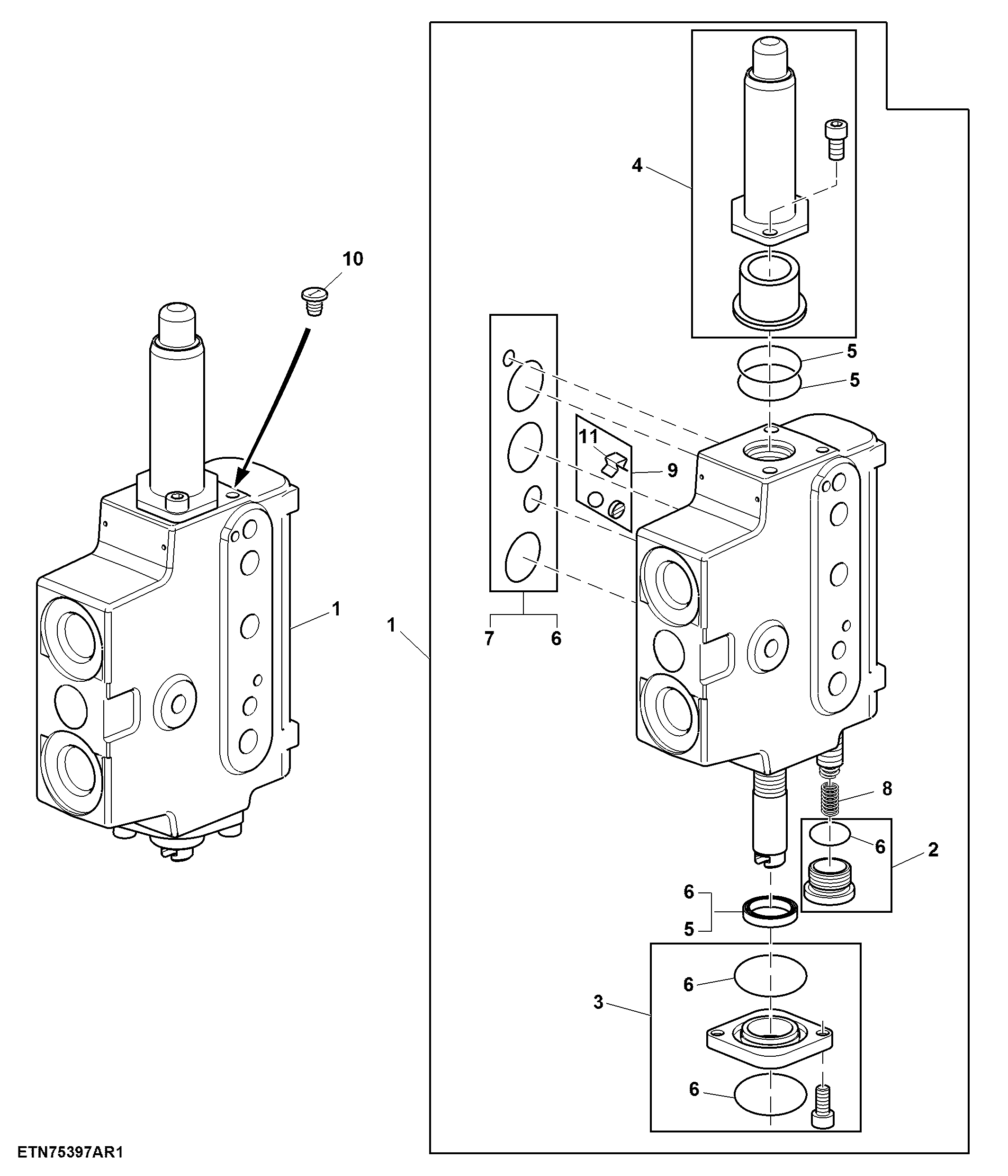 Mechanical SCV, 100 Series, Position I ( - 009999)