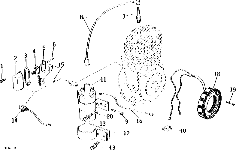 BATTERY-COIL IGNITION SYSTEM (KOHLER K321AS ENGINE)