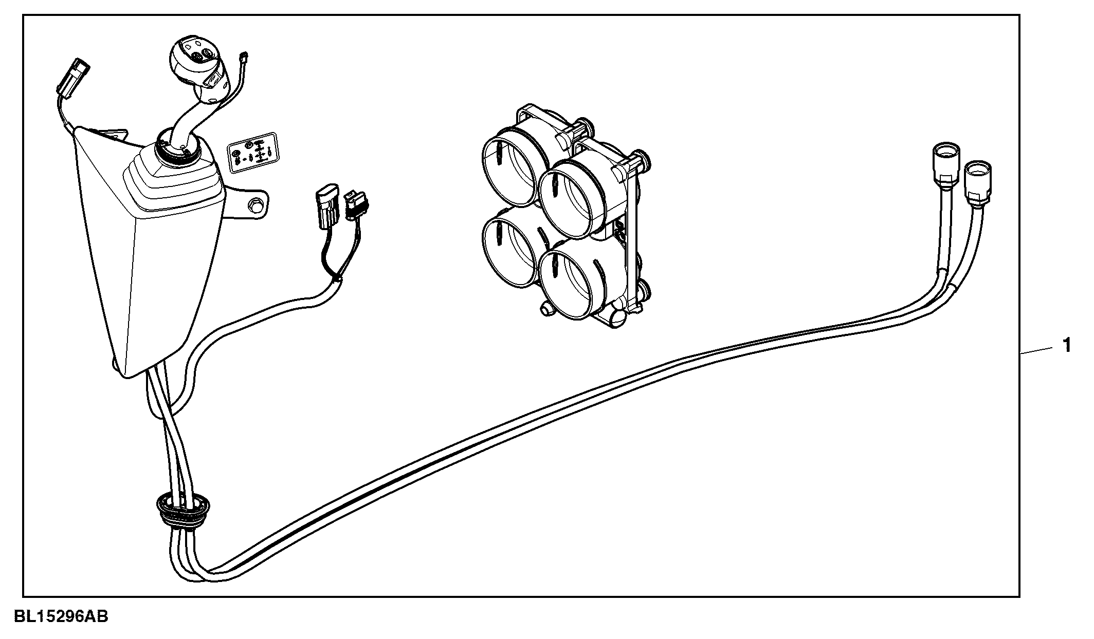 Attachment, Multi Function Lever, Dust Protection, Quick Coupler, Position III / IV