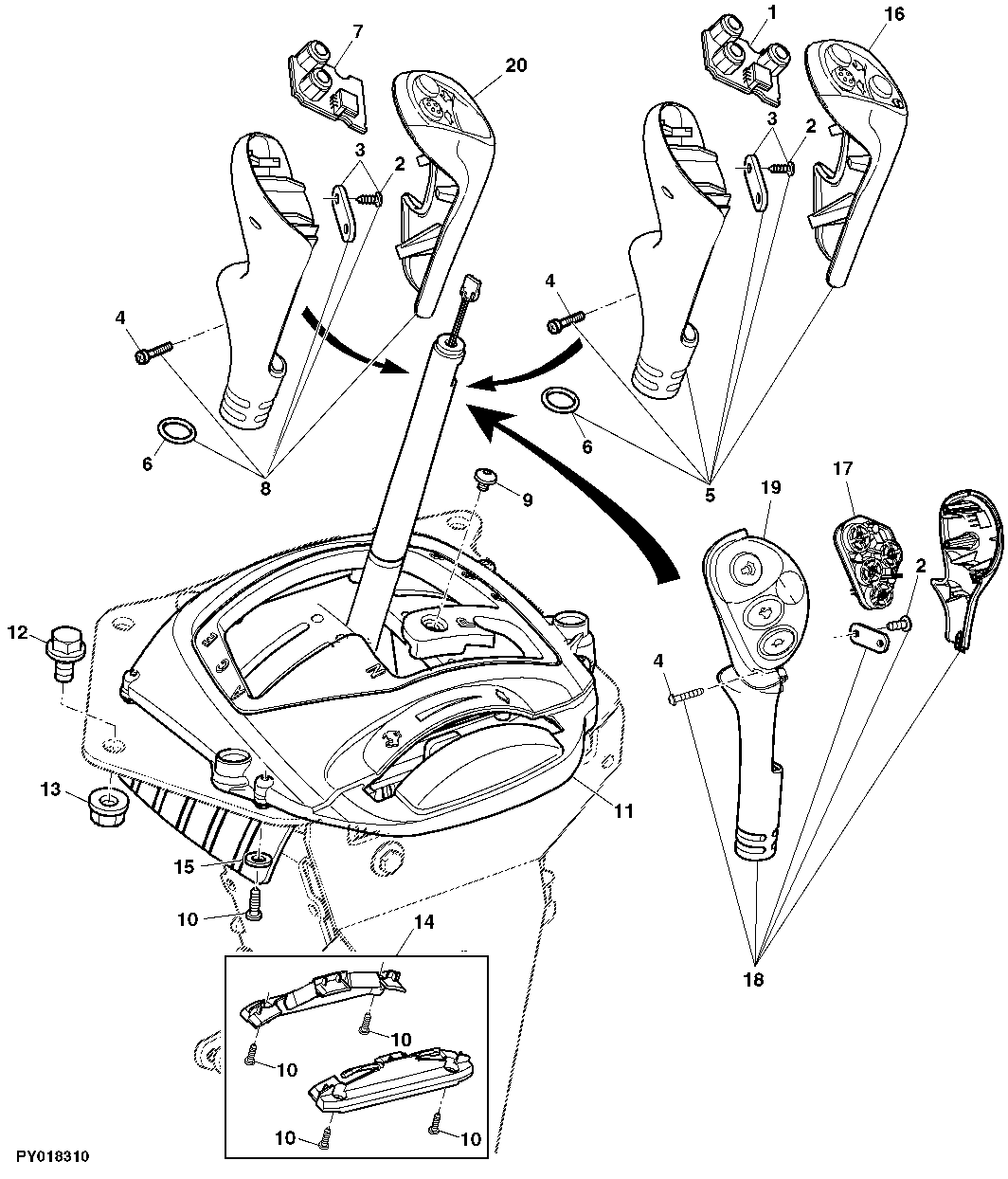RANGE SHIFT COMPONENTS (POWRQUAD PLUS OR AUTOQUAD PLUS)
