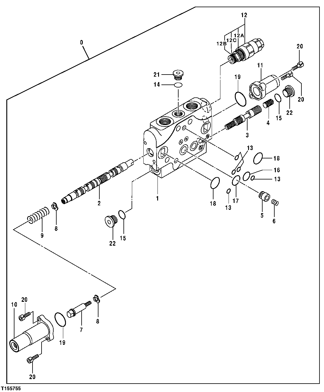 Main Control Valve Components - Blade Section