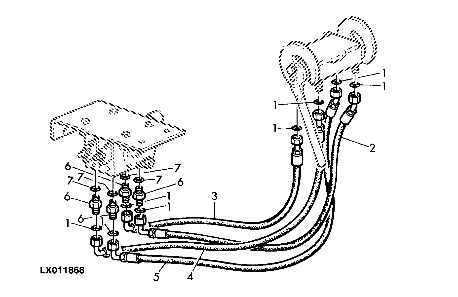 Oil Lines For Multiple Couplers (Front Loader)