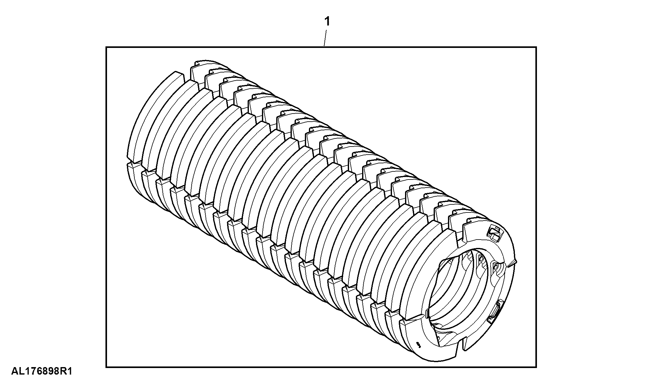Attachment, Rear Wheel Weights, 1100 kg (2425 lb)