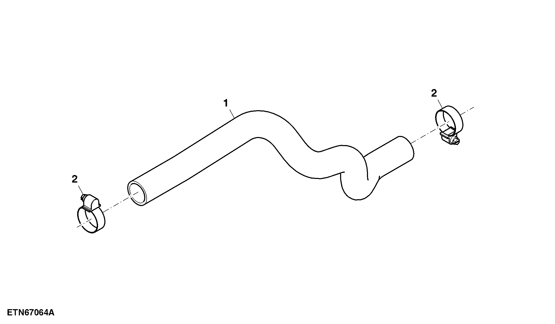 Hose, Transmission Oil Return, W/O Option Box