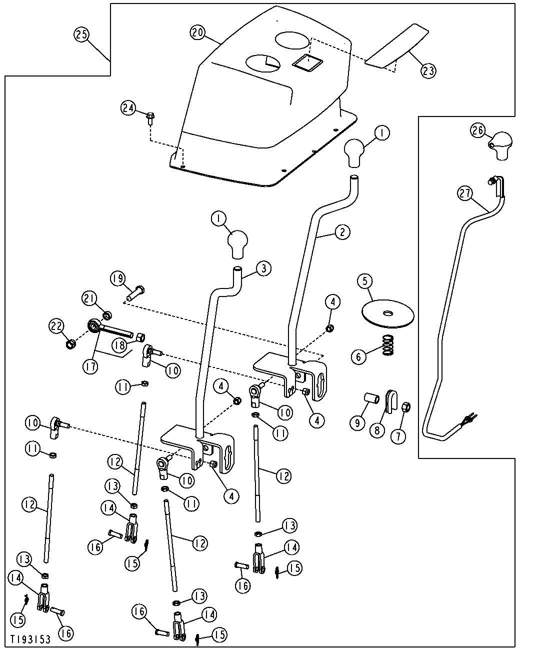 Two Lever Backhoe Control Lever Valve Conversion Kit