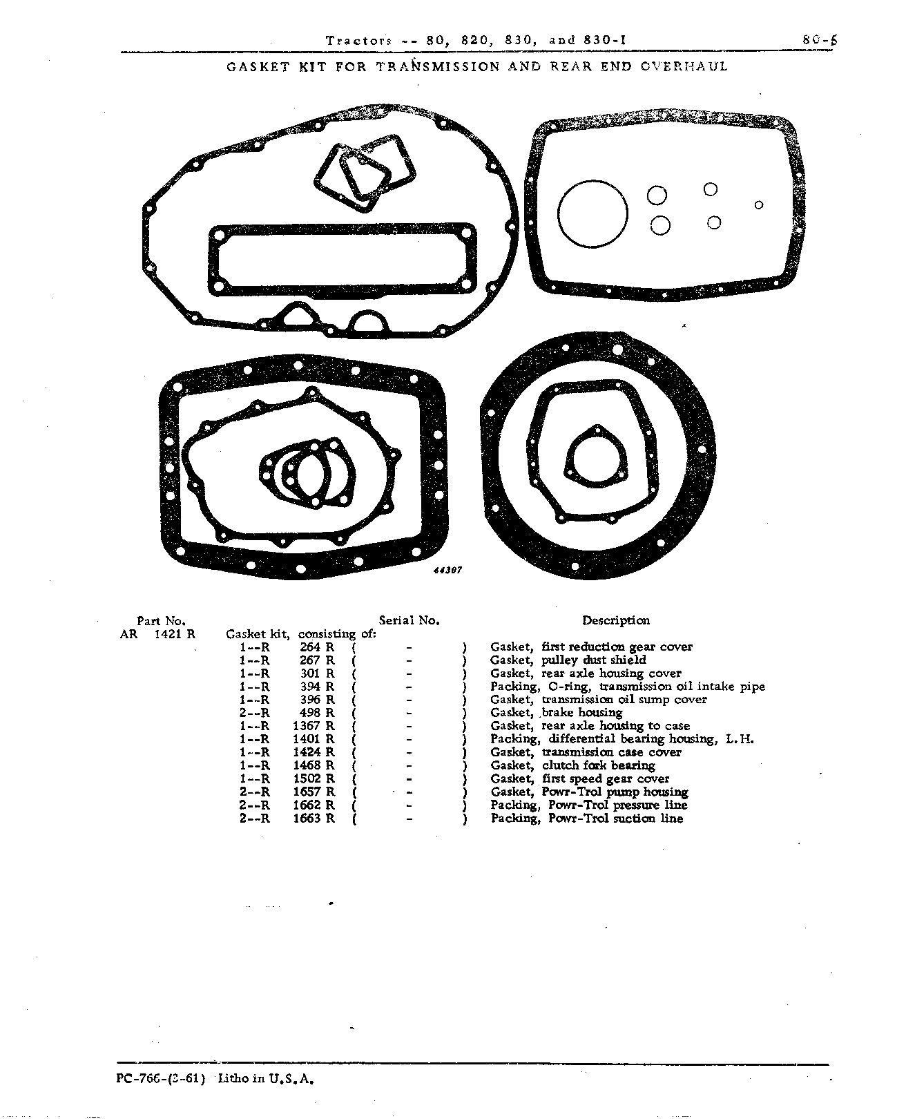 Gasket kits (Continued)