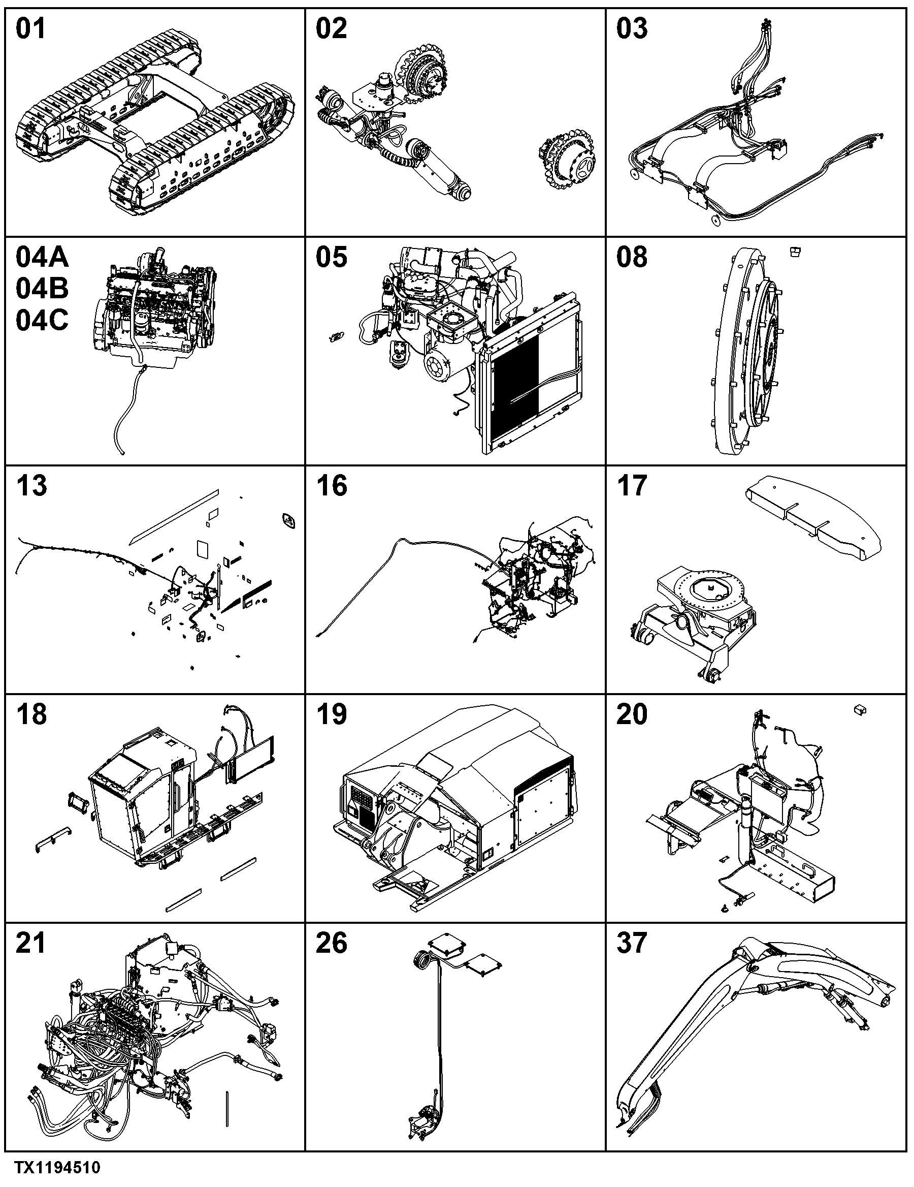 909MH Tracked Harvester (PIN: 1T0909MH_ _C271505 - 317981)(PIN: 1T0909MH_ _D271505 - 317981)
