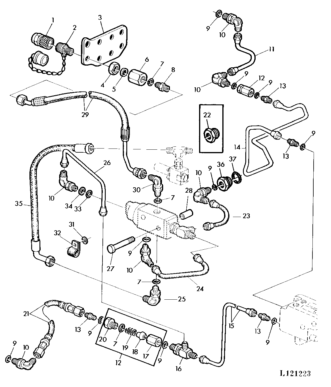 HYDR. TRAILER BRAKE WITH HYDROST. STEERING (NEW TYPE)