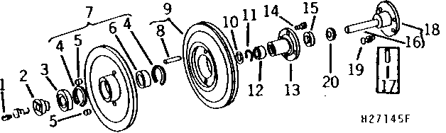 Upper Countershaft, Sheaves for Platform and Feeder House Variable Belt Drive