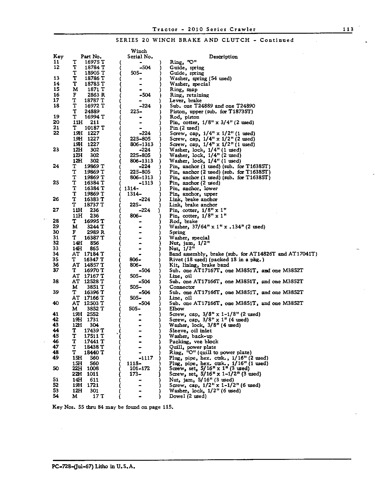 Brake, winch (Continued)