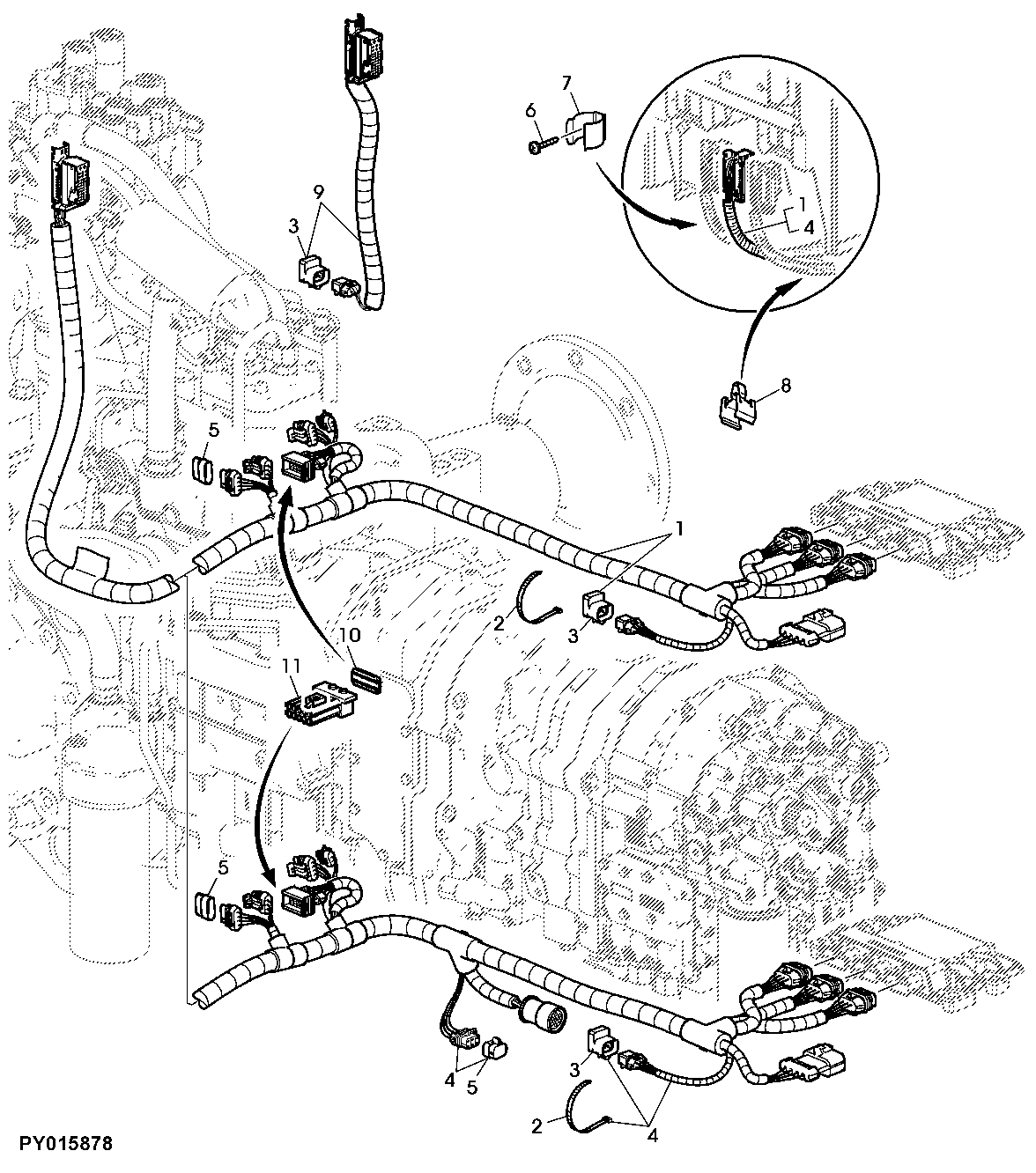 WIRING HARNESS, W/ AND W/O ELECTRONIC POWER MODULE (PC5)