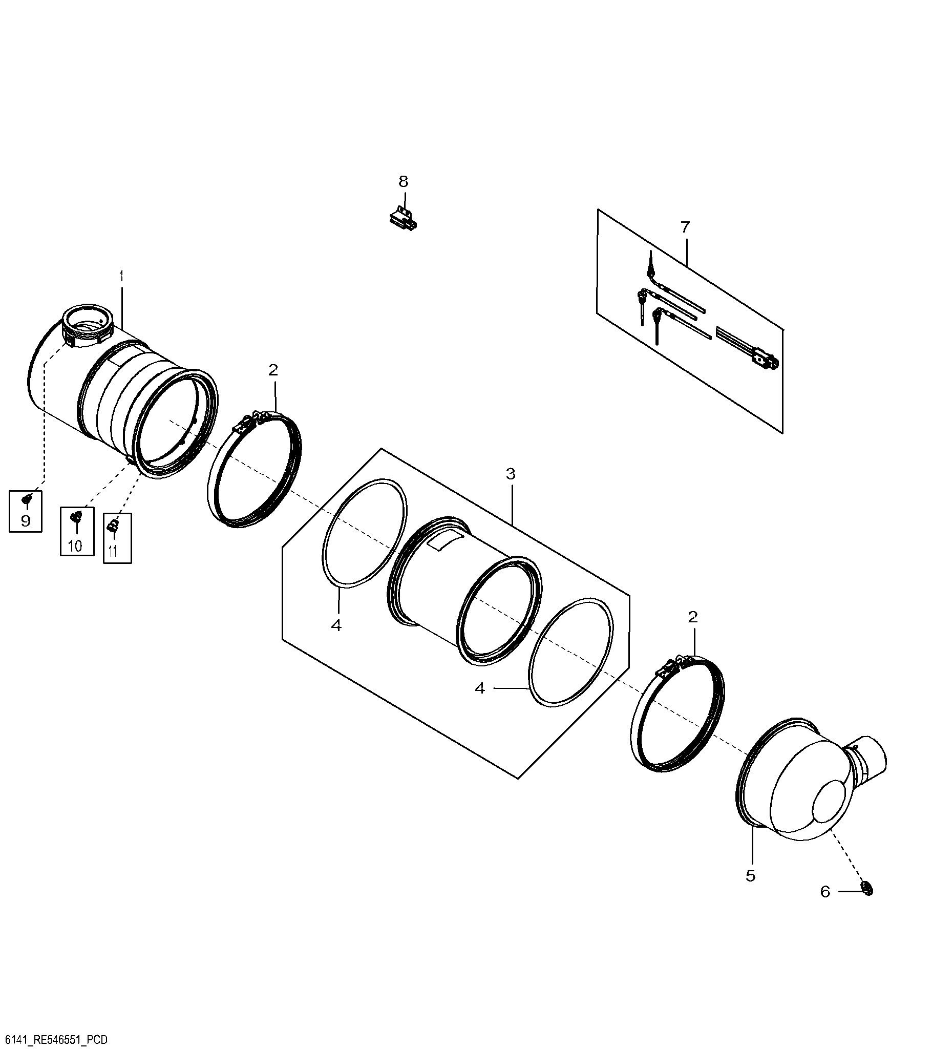 6141 Exhaust Filter / Diesel Particulate Filter