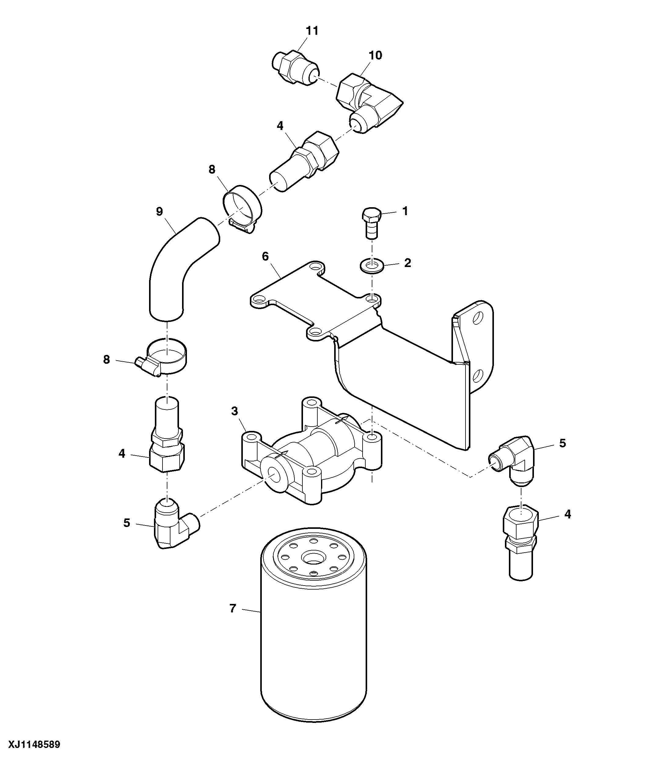 Water Filter in Coolant Circulation (3304 - )
