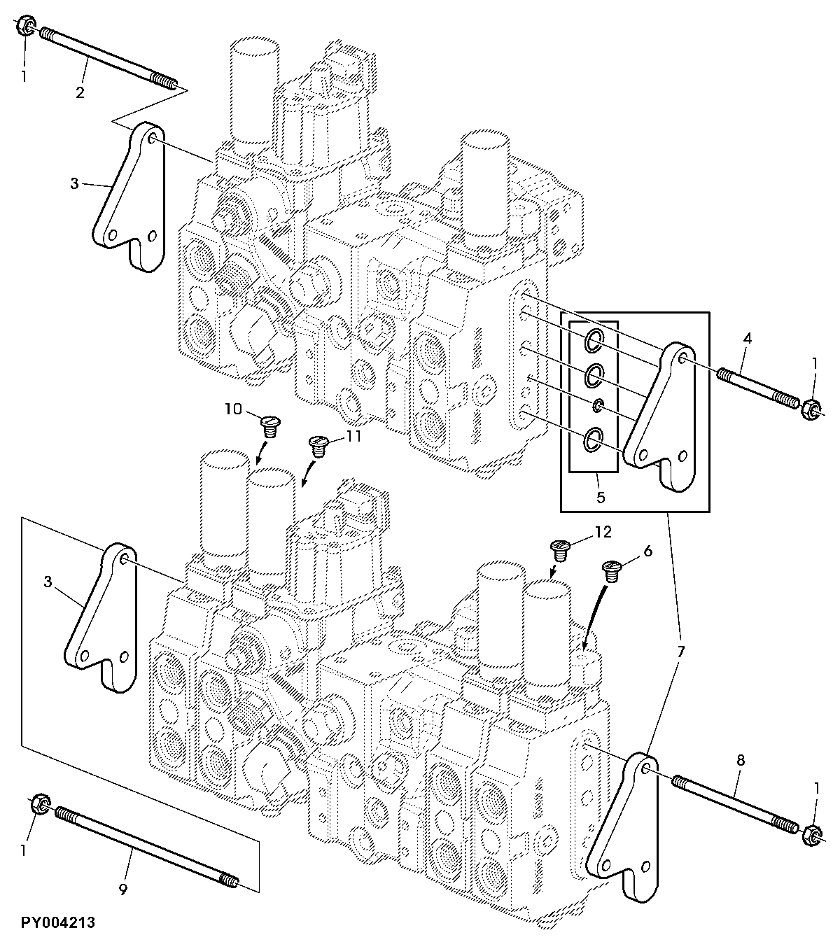 ATTACHING PARTS FOR SELECTIVE CONTROL VALVES