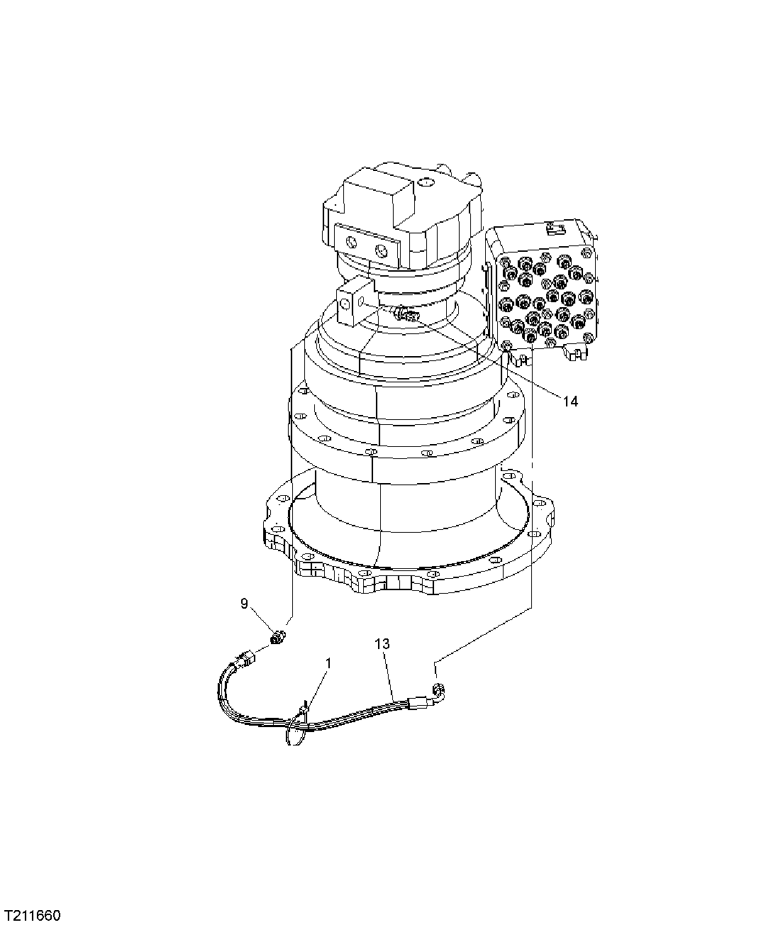 PILOT HYDRAULIC LINE (SN 020745-)
