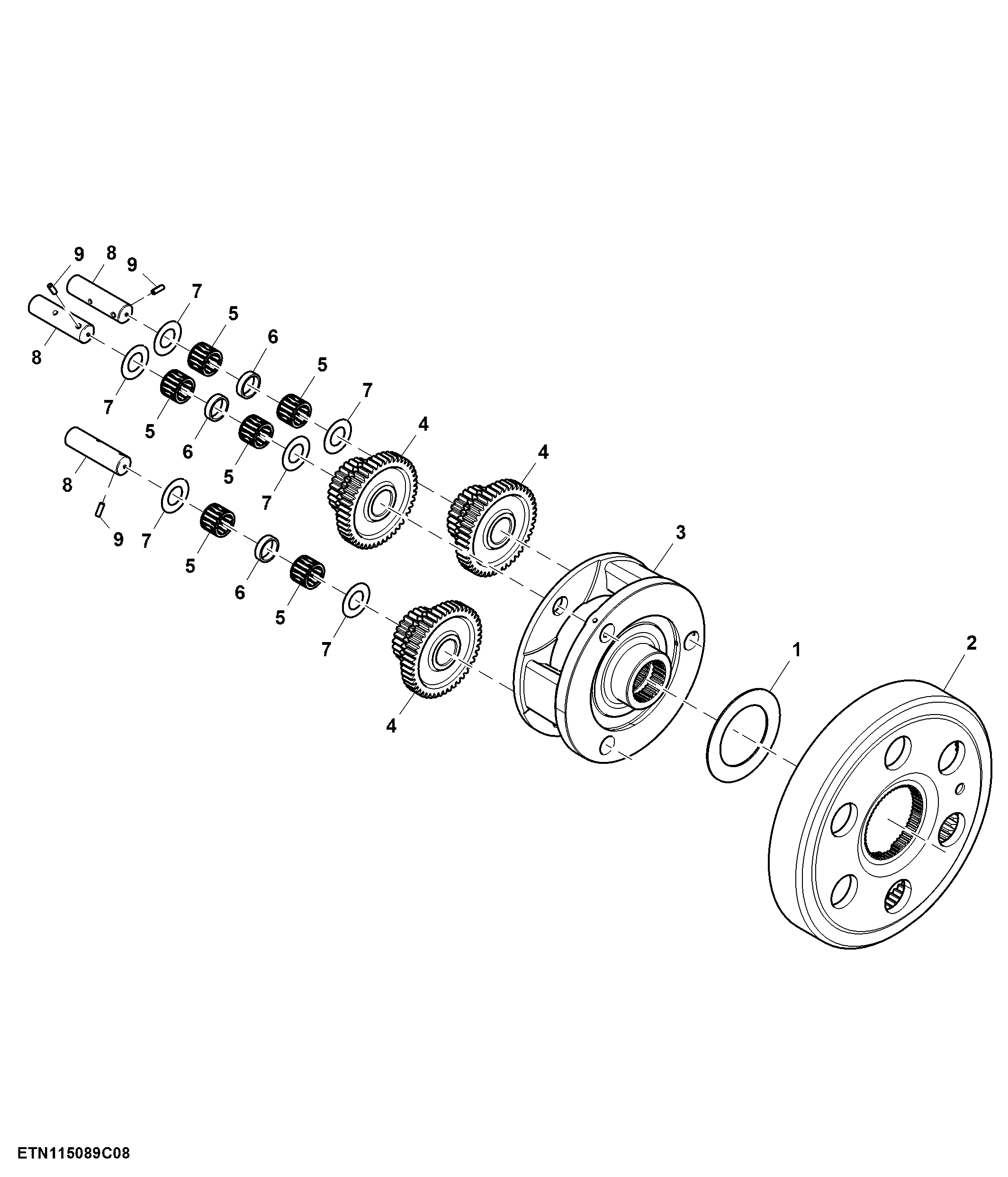 Planet Pinion Carrier, CommandQuad™ Transmission