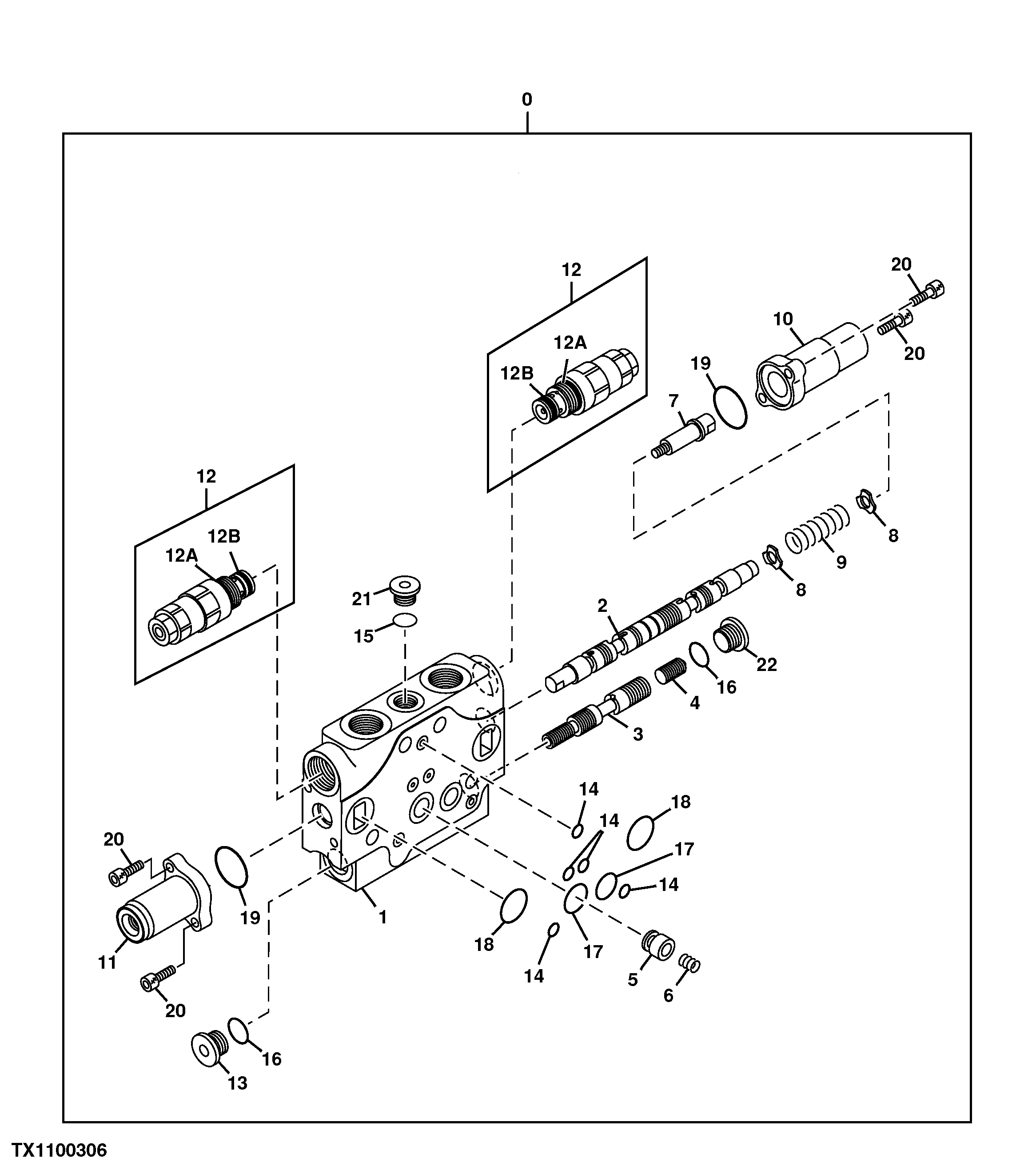 Auxiliary Section (1), Control Valve (Power Angle Blade)