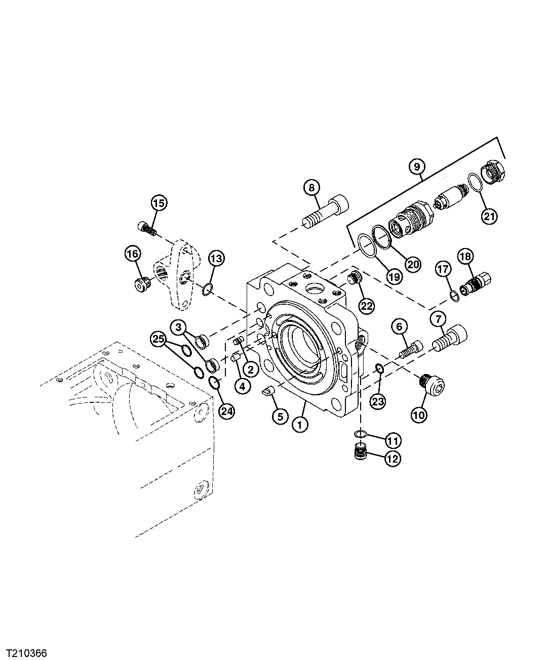 Hydrostatic Pump Components (Control Base Mount)