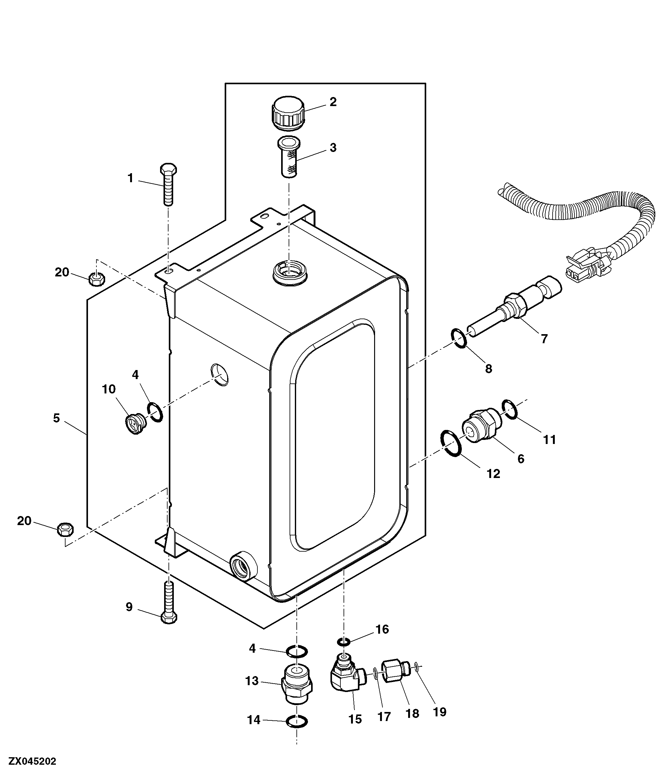 Hydraulic/Hydrostatic Oil Reservoir and Mountings
