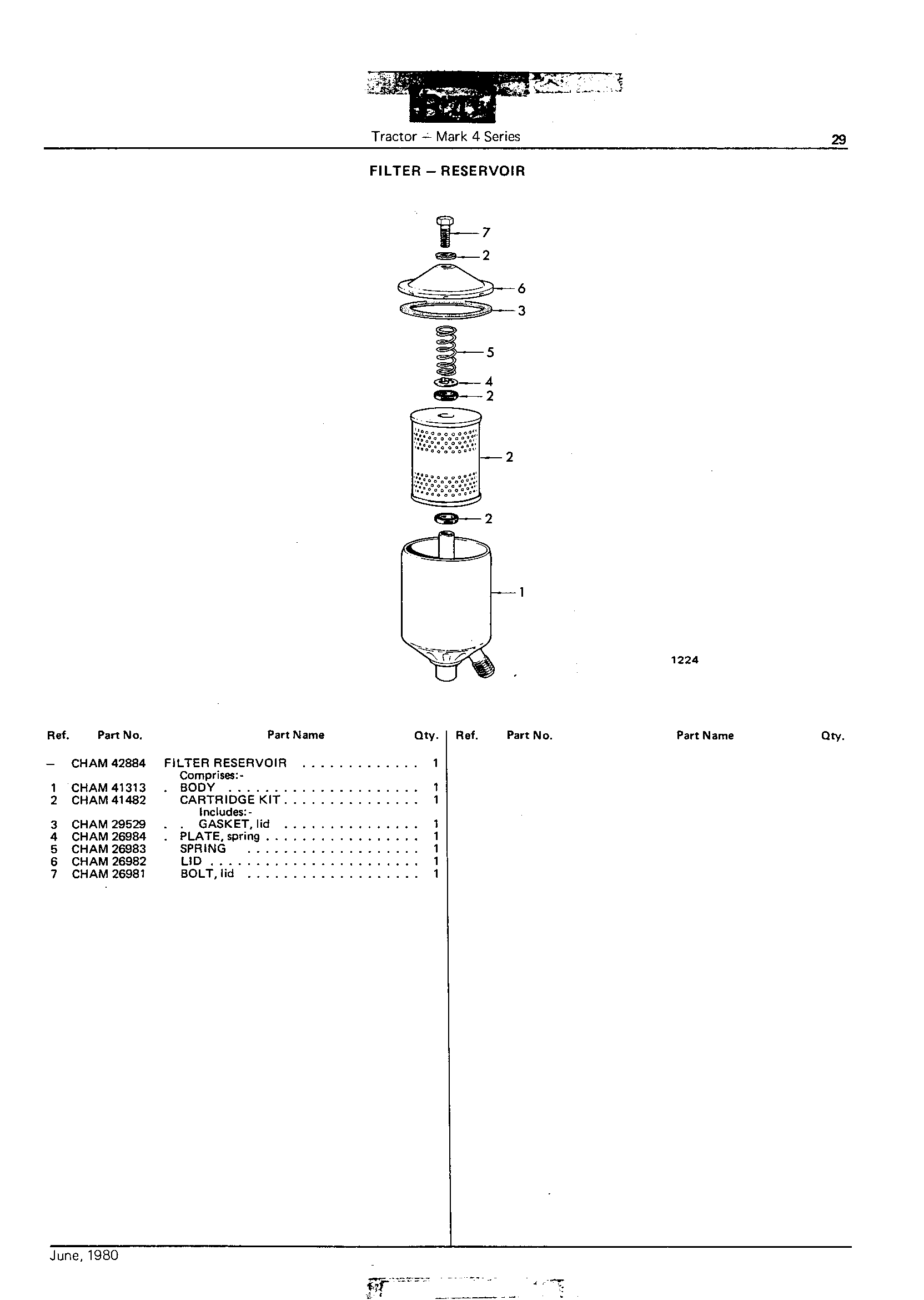 Filter - Reservoir