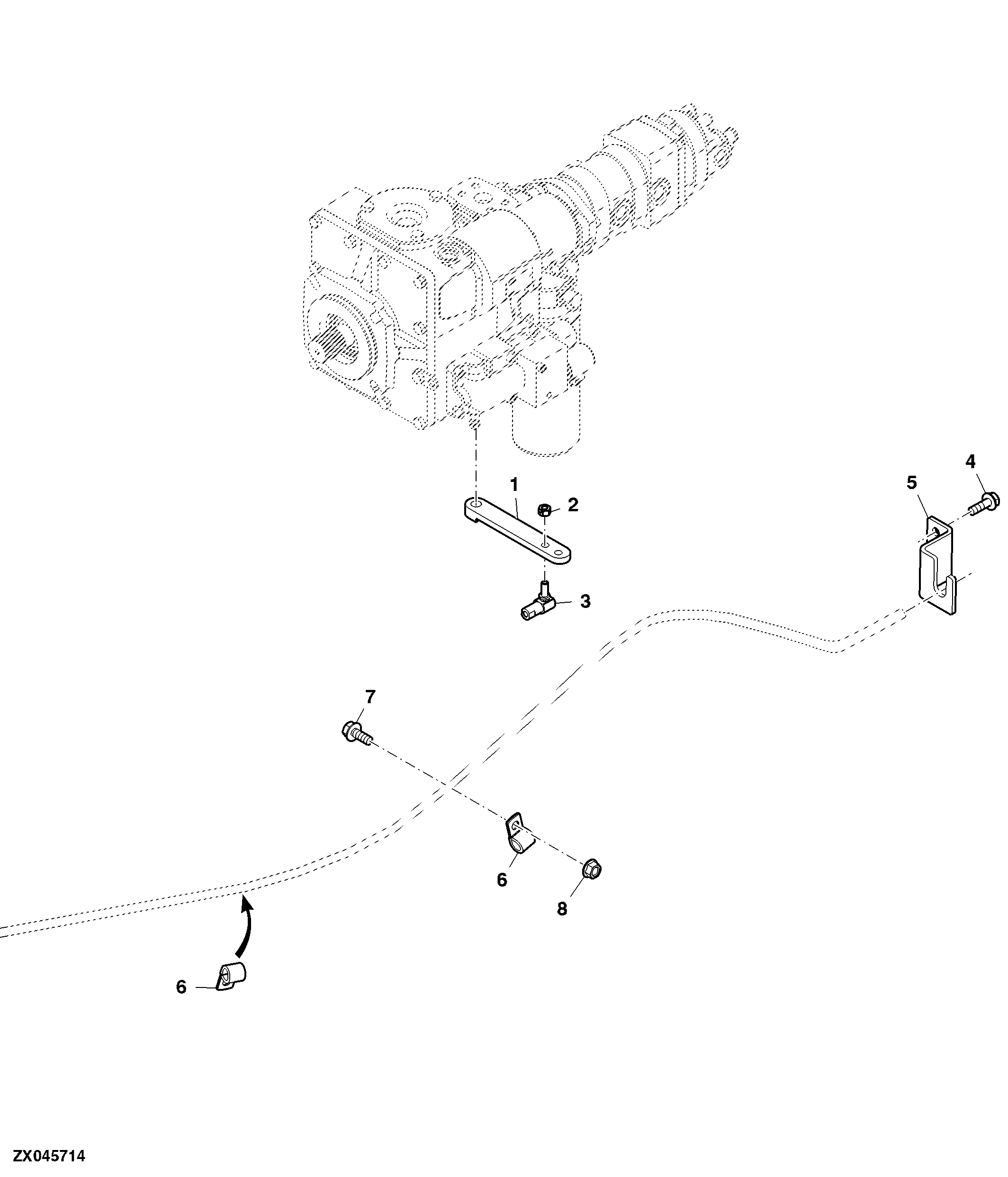 Hydrostatic Pump W/O Automatic Feed Rate System