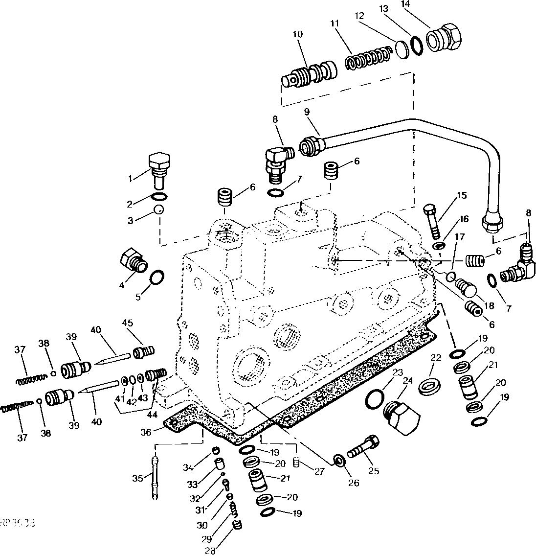ROCKSHAFT CONTROL VALVE HOUSING VALVES AND PLUGS