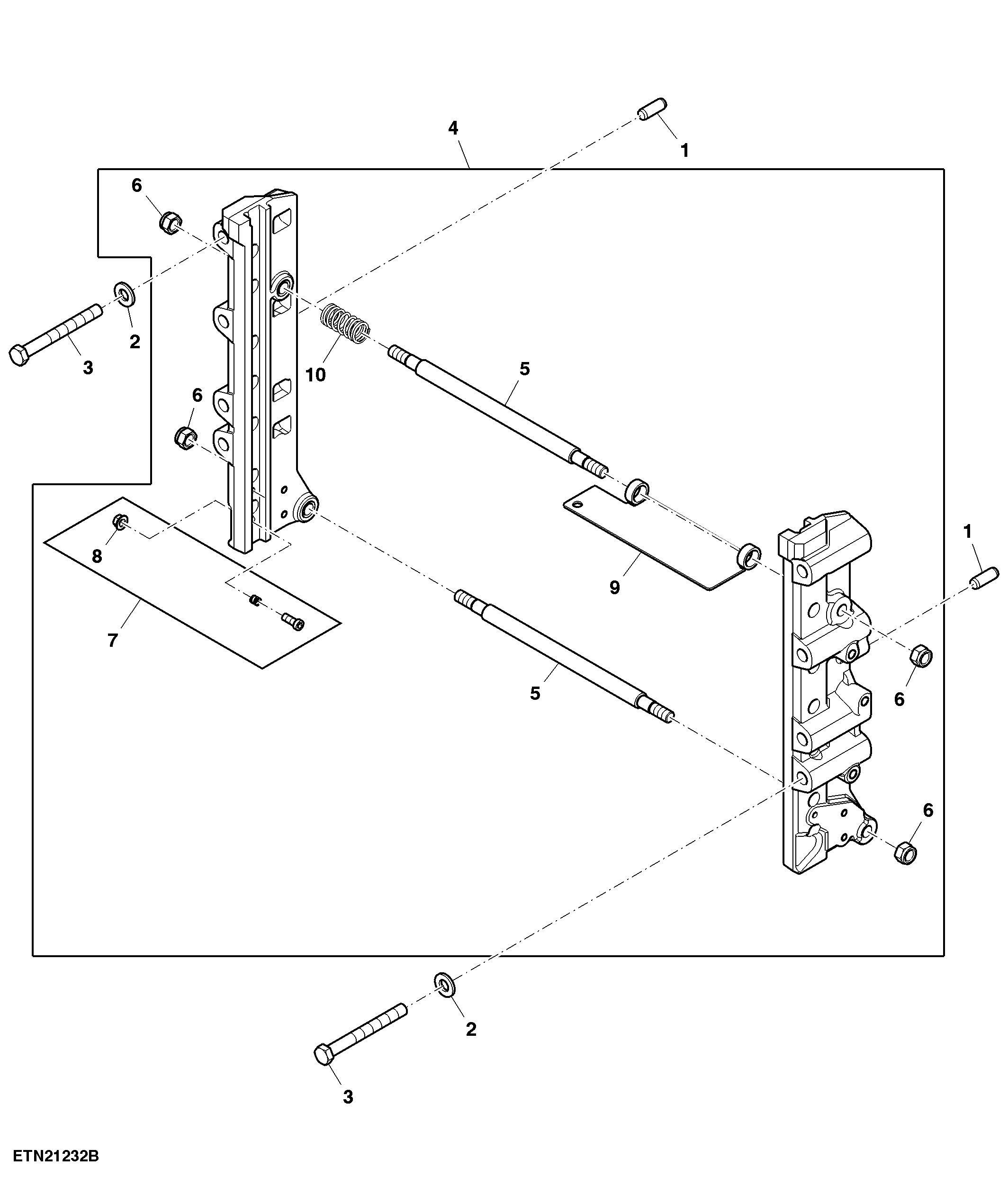 Support, 3-in-1 Hitch, W/ Stabilizer (For North America)