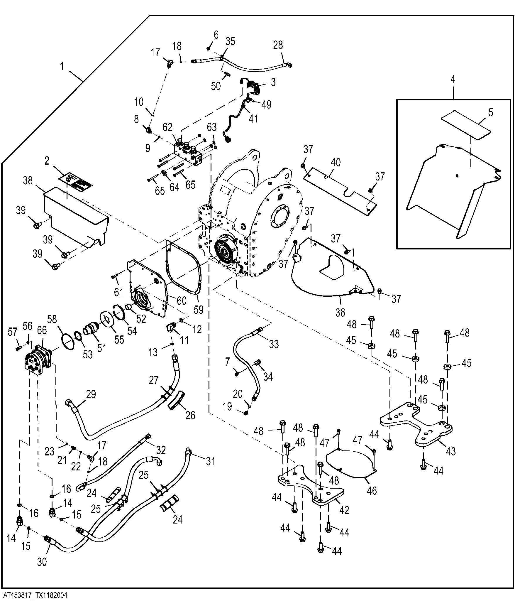 Mechanical to Hydraulic Winch Conversion Kit, 4000 Winch - Single Function ( - 677800)