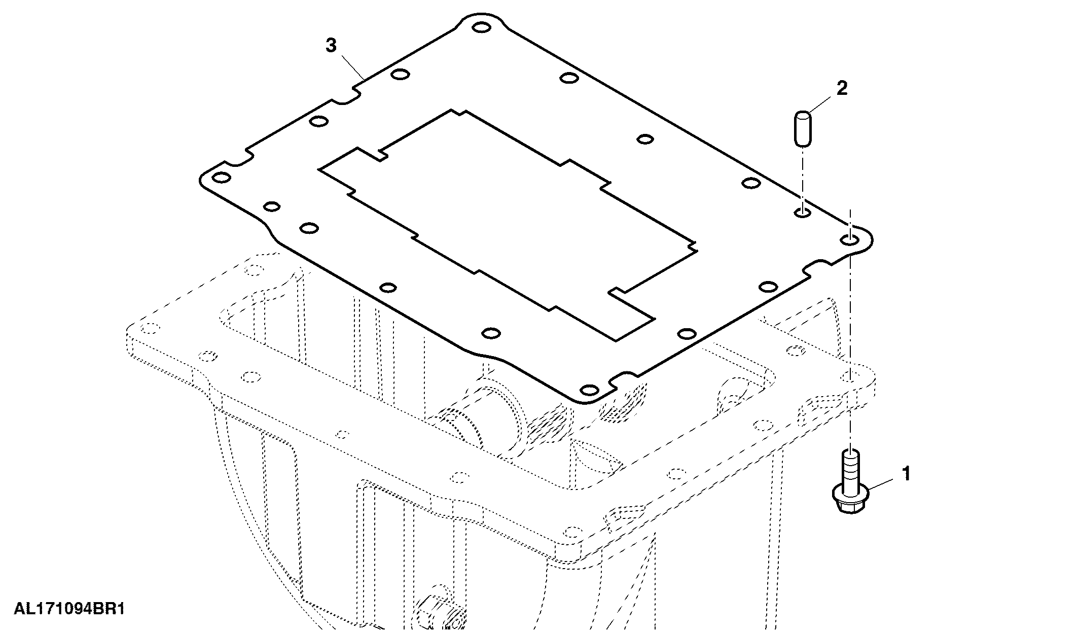 Mounting Parts, MFWD Clutch Module, W/ Shield Plate