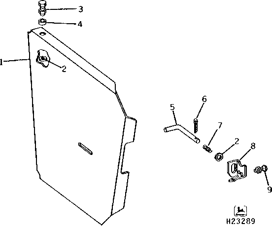 SEPARATOR RIGHT-HAND SHIELD (DIP AND POUR ELEVATOR)