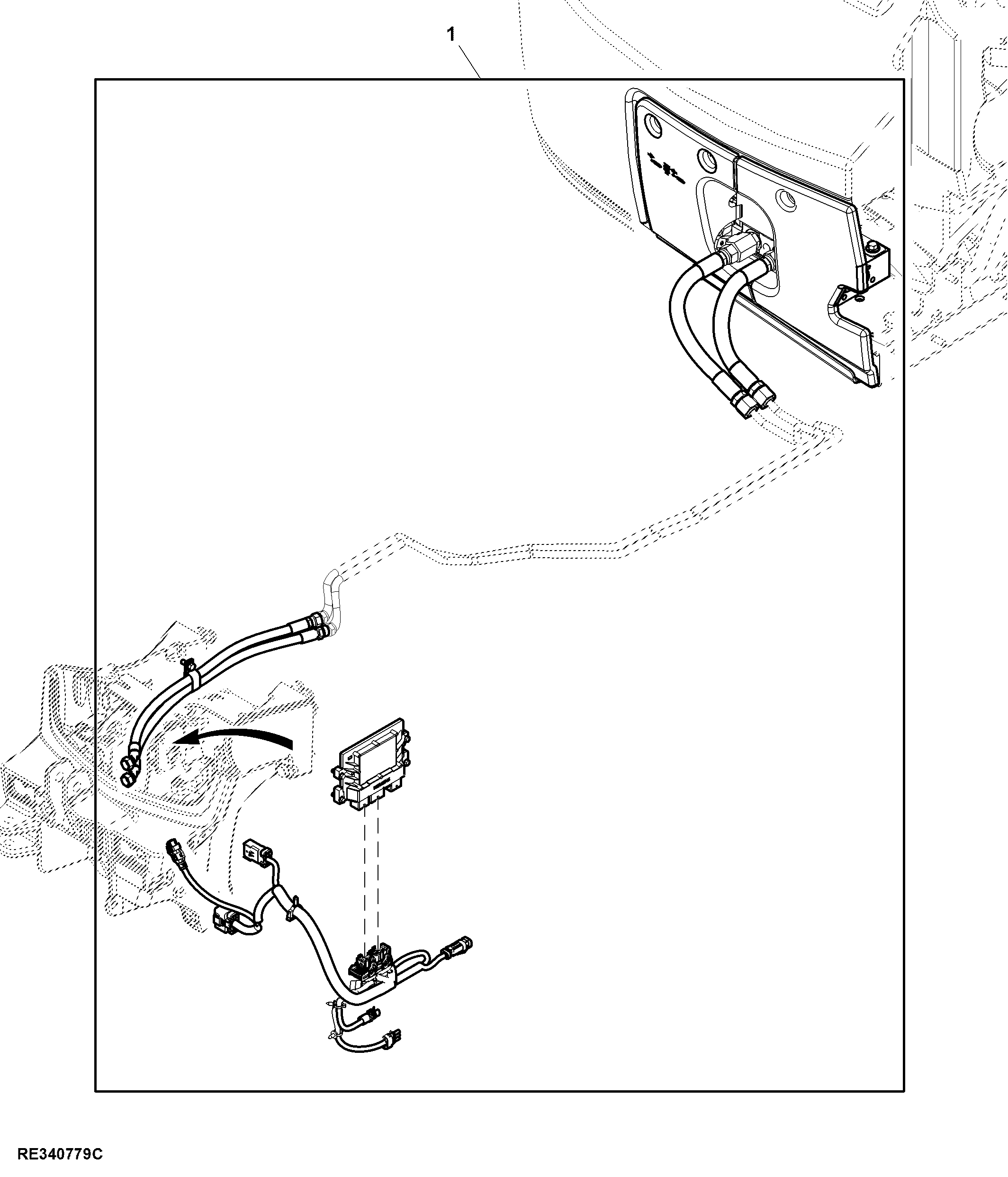 Attachment, Adding First SCV, Front Hitch Ready, W/ TLS™