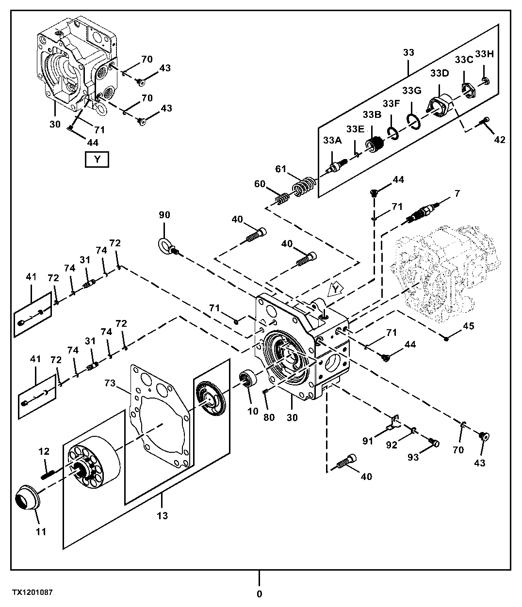 Hydraulilc Pump Rotating Group (2 of 3) ( - 016159)