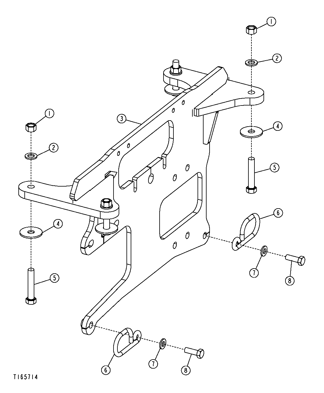 Backhoe Valve Mounting Plate (Pilot Control)