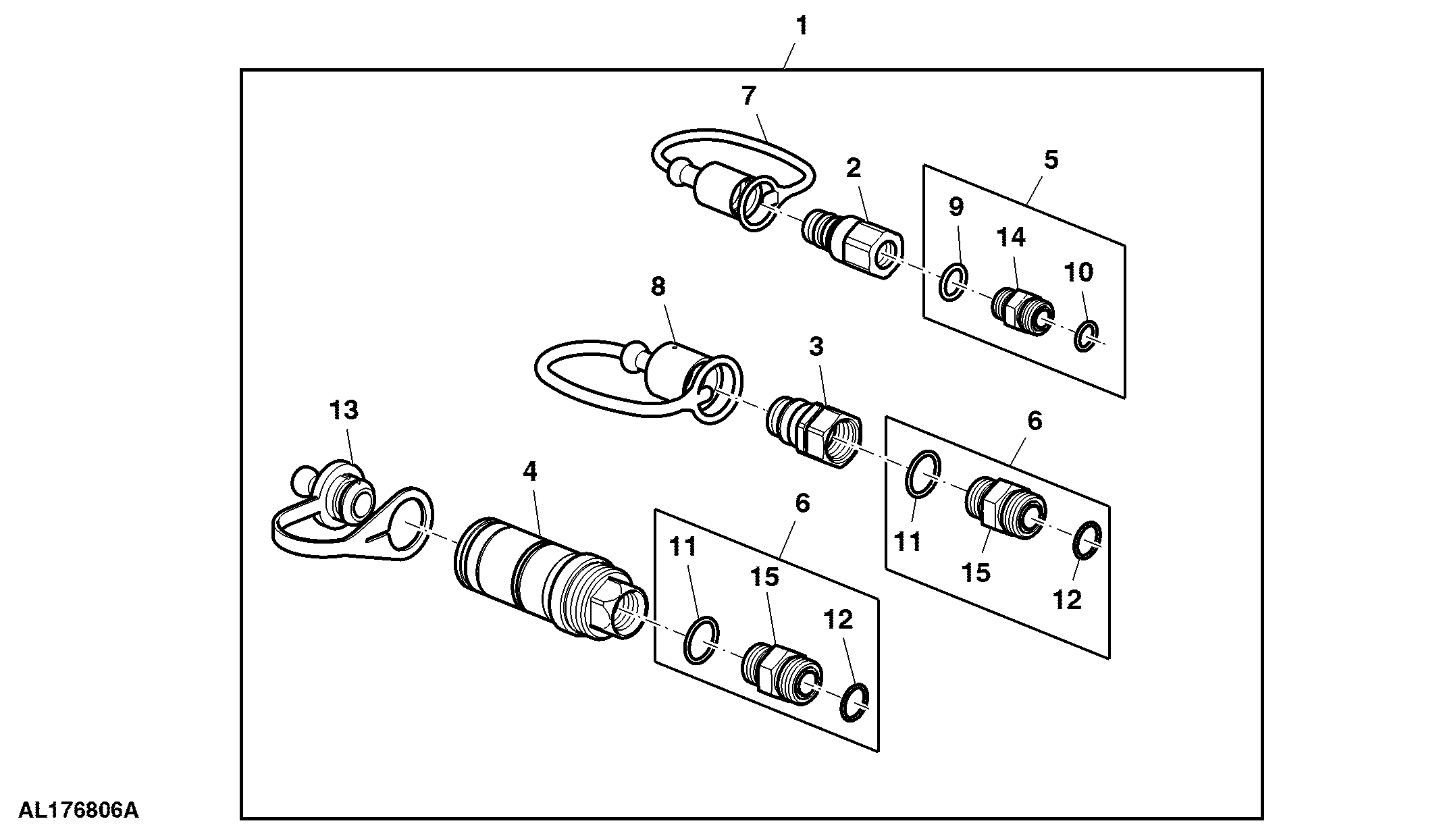Attachment, Power Beyond Coupler Kit, Implement, Size 12,5