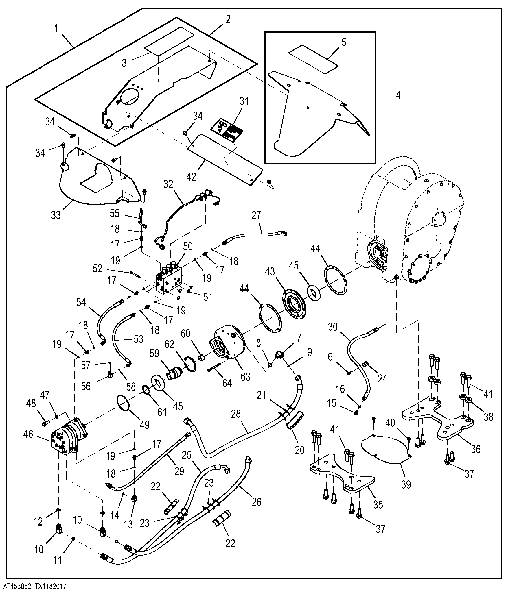 Hydraulic to Mechanical Winch Conversion Kit, 6000 Winch