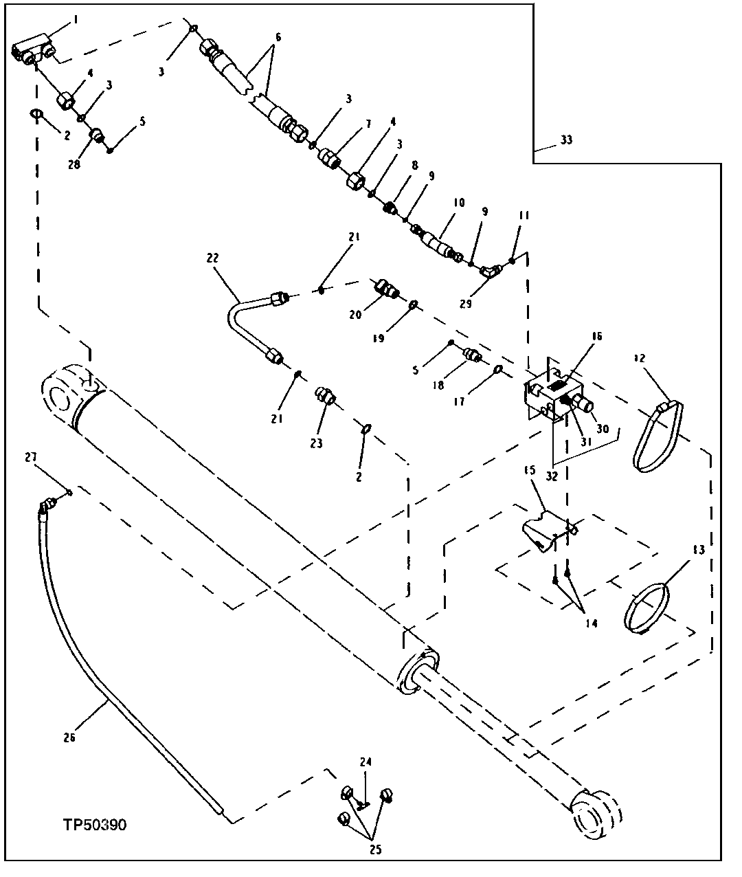 Controlled Lowering Devise, Boom Cylinder Kit (Standard Boom)
