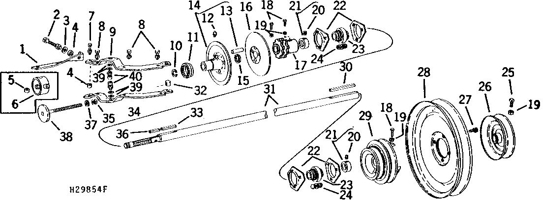 SECONDARY COUNTERSHAFT AND CLEANING FAN DRIVE ADJUSTMENT