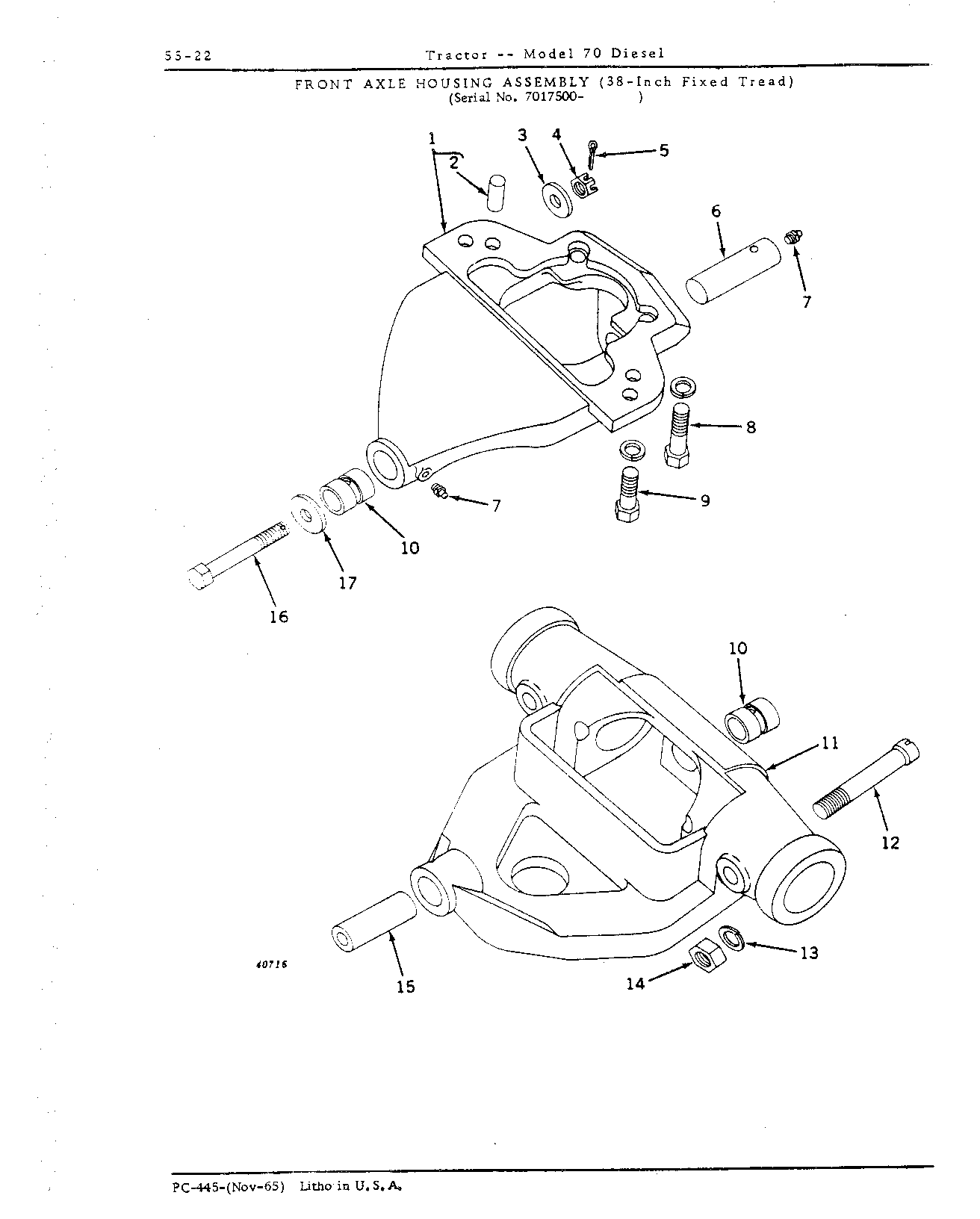 Section 55 - Steering Mechanism, Front End Equipment, and Rear Wheels (Continued)