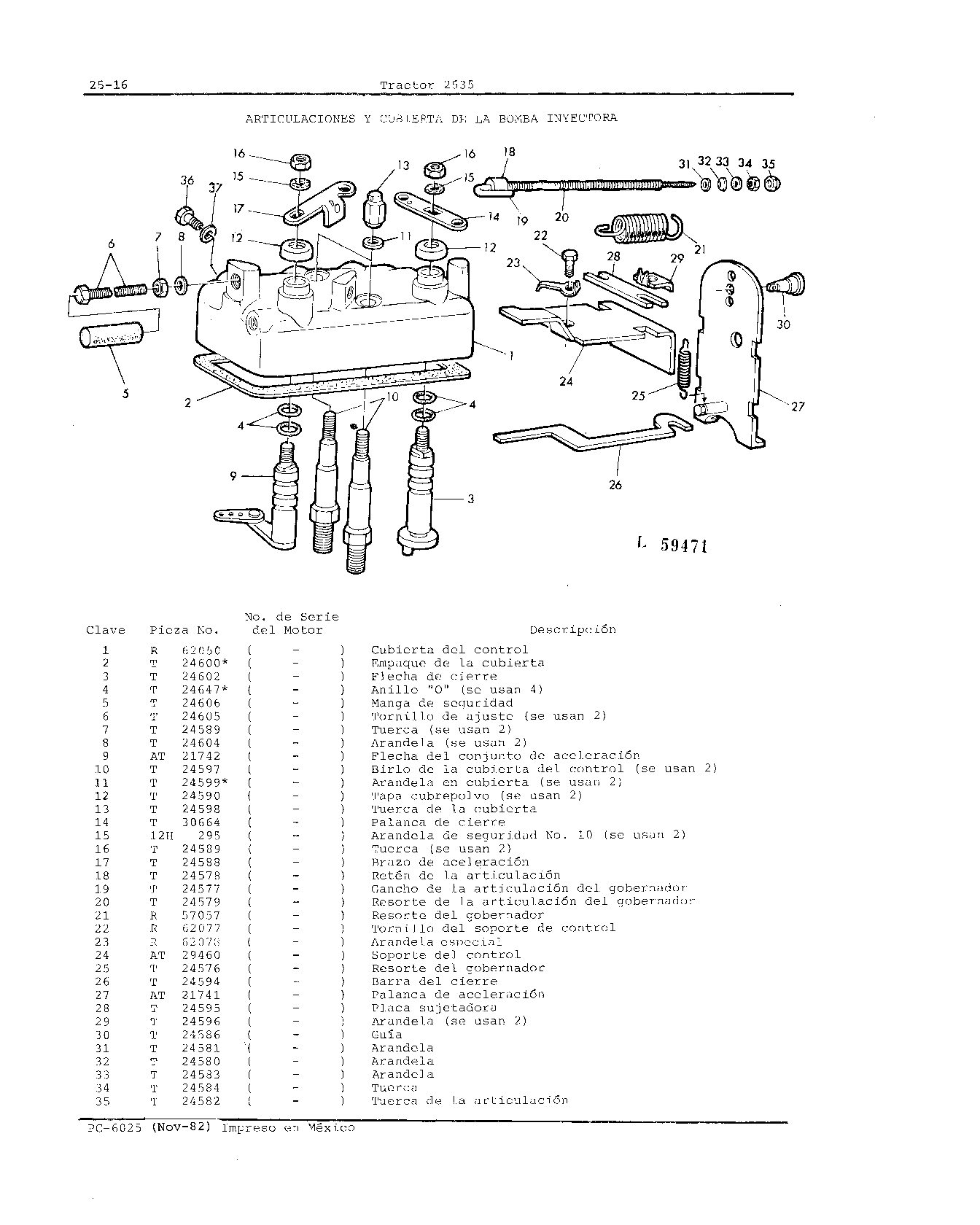 Bomba Inyectora de Combustible Avance Automatico y Caja (Continued)