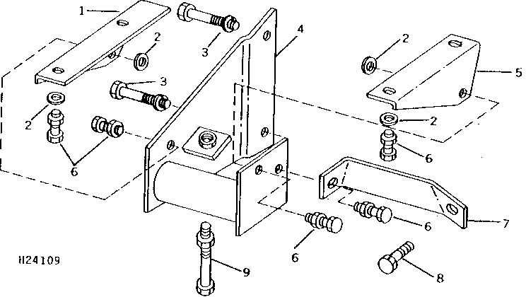 AIR CONDITIONER COMPRESSOR MOUNTING AND SUPPORTS (1974 - 1974)