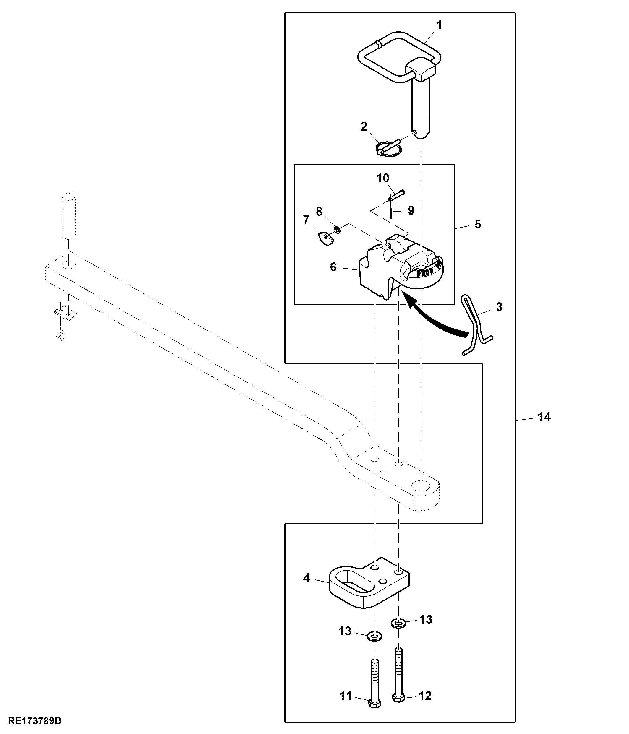 Drawbar Clevis, North American Version, Category IV