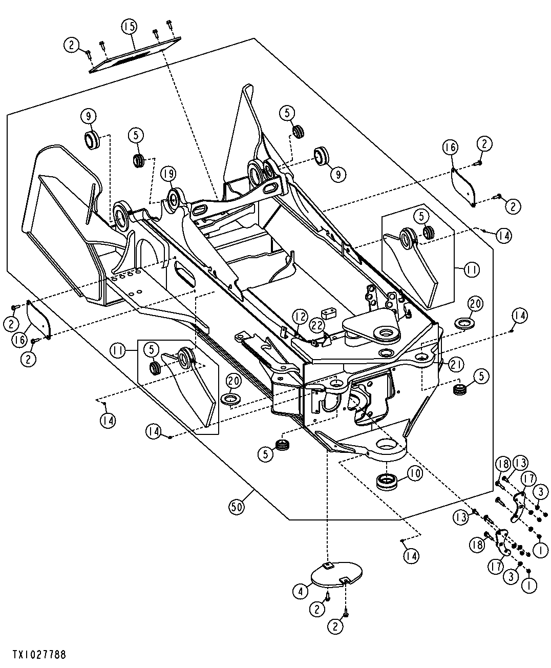 EQUIPMENT FRAME - DUAL FUNCTION, WITH FENDERS