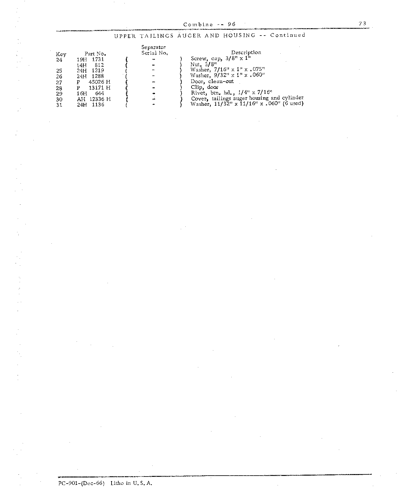 Elevators and Augers (Continued)